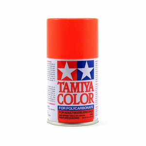 Tamiya PS-24 Polycarbonate Spray Fluorescent Orange Paint 3oz TAM86024