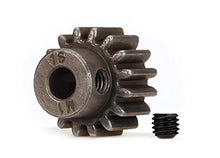 Load image into Gallery viewer, Gear, 16-T pinion (1.0 metric pitch) (fits 5mm shaft)/ set screw (compatible with steel spur gears)
