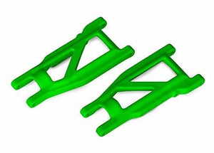 3655G - Suspension arms, green, front/rear (left & right) (2) (heavy duty, cold weather material)