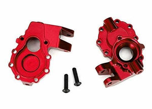 Traxxas 8252 Portal housings, Inner (Front), 6061-T6 Aluminum (Anodized) (2)/ 3x12 BCS (2), for The TRX-4 Crawler (Red)