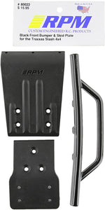 Front Bumper/Skid Plate, Black: SLH 4x4