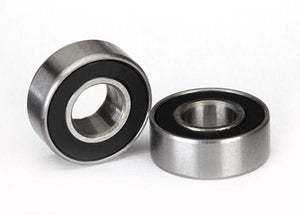 Ball bearings, black rubber sealed (5x11x4mm) (2)