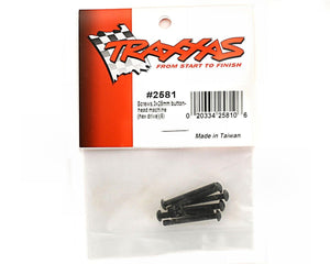 Traxxas 2581 Hex-Drive Button-Head Machine Screws, 3x25mm (set of 6)
