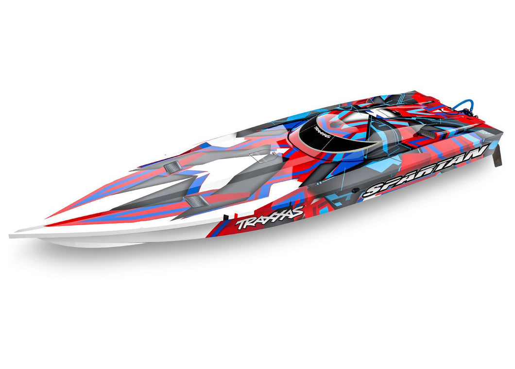 Spartan: Brushless 36' Race Boat with TQi Traxxas Link  Enabled 2.4GHz Radio System & Traxxas Stability Management (TSM) - Red