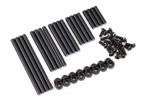 Suspension pin set, complete (hardened steel), 4x64mm (4), 4x22mm (4), 4x38mm (4), 4x33mm (4), 4x47mm (4)/ 3x8mm BCS (14)/ 3x6mm BCS (4)/ retainers (8)