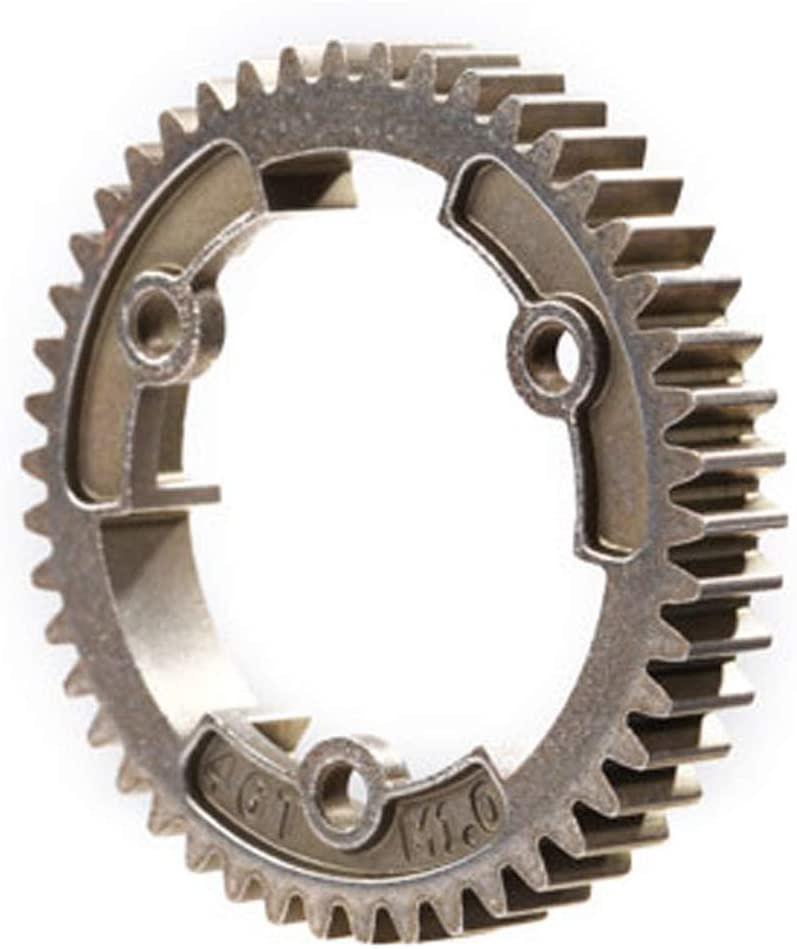 Spur gear, 46-tooth, steel (wide-face, 1.0 metric pitch)