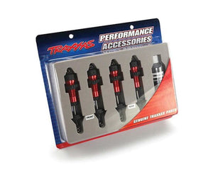 Traxxas 5460R Red-Anodized Aluminum GTR Shocks (fully assembled w/o springs) (set of 4)