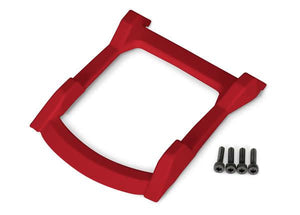 Traxxas 6728R - Skid Plate, roof (Body) (red)/ 3x12mm CS (4)