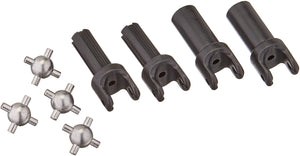 Half shafts, short (heavy duty) (external-splined (2) & internal-splined (2))/ metal u-joints (4)