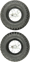 Load image into Gallery viewer, Tires &amp; wheels, assembled, glued (SCT Split-Spoke, satin chrome, black beadlock wheels, BFGoodrich Mud-Terrain  T/A KM2 tires, foam inserts) (2) (2WD front)
