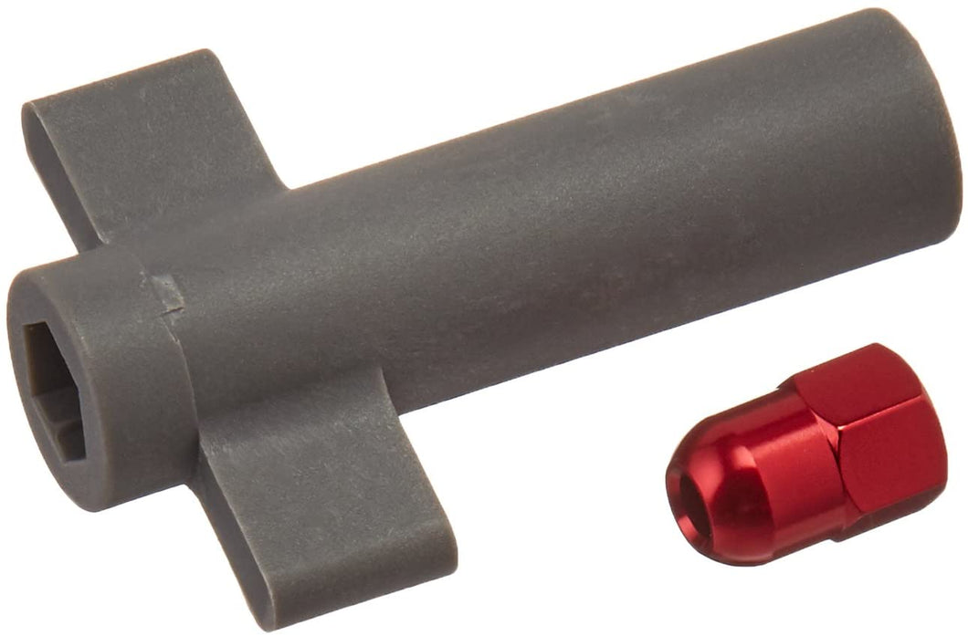 Antenna crimp nut, aluminum (red-anodized)/ antenna nut tools