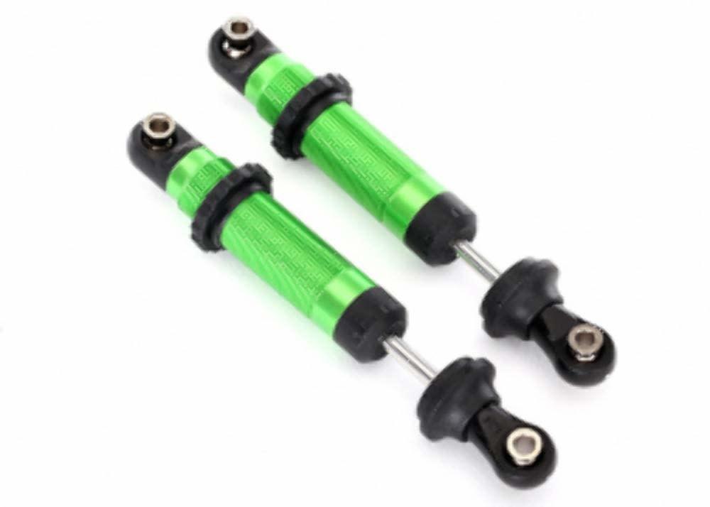 Shocks, GTS, aluminum (green-anodized) (assembled with spring retainers) (2)
