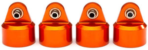 Shock caps, aluminum (orange-anodized), GT-Maxx shocks (4)