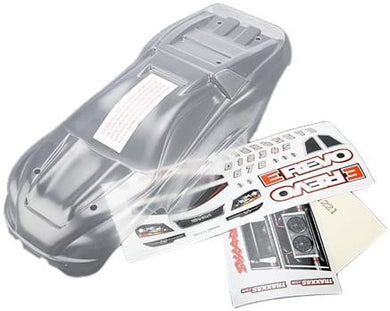Traxxas 7111 1/16 Clear E-Revo Body with Decal Sheet