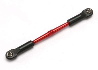 5595 Turnbuckle, aluminum (red-anodized), front toe link, 61mm (1) (assembled with rod ends and hollow balls) (see part 5539X for complete set of Jato aluminum turnbuckles)