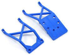 Load image into Gallery viewer, Traxxas 3623X Skid Plates, Front &amp; Rear (Blue) TRA3623X
