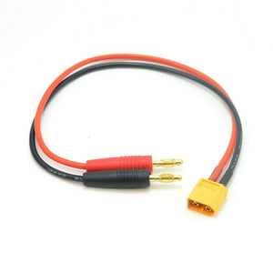 Charge harness, XT60 plug w/banana plugs